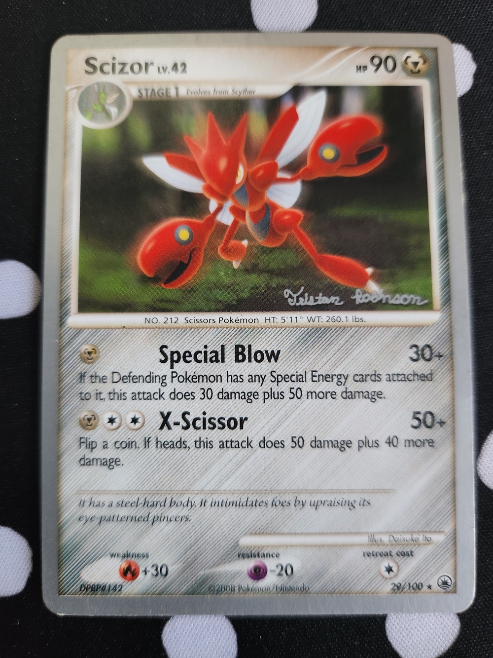 Scizor Pokémon Card - Red Scizor Illustration